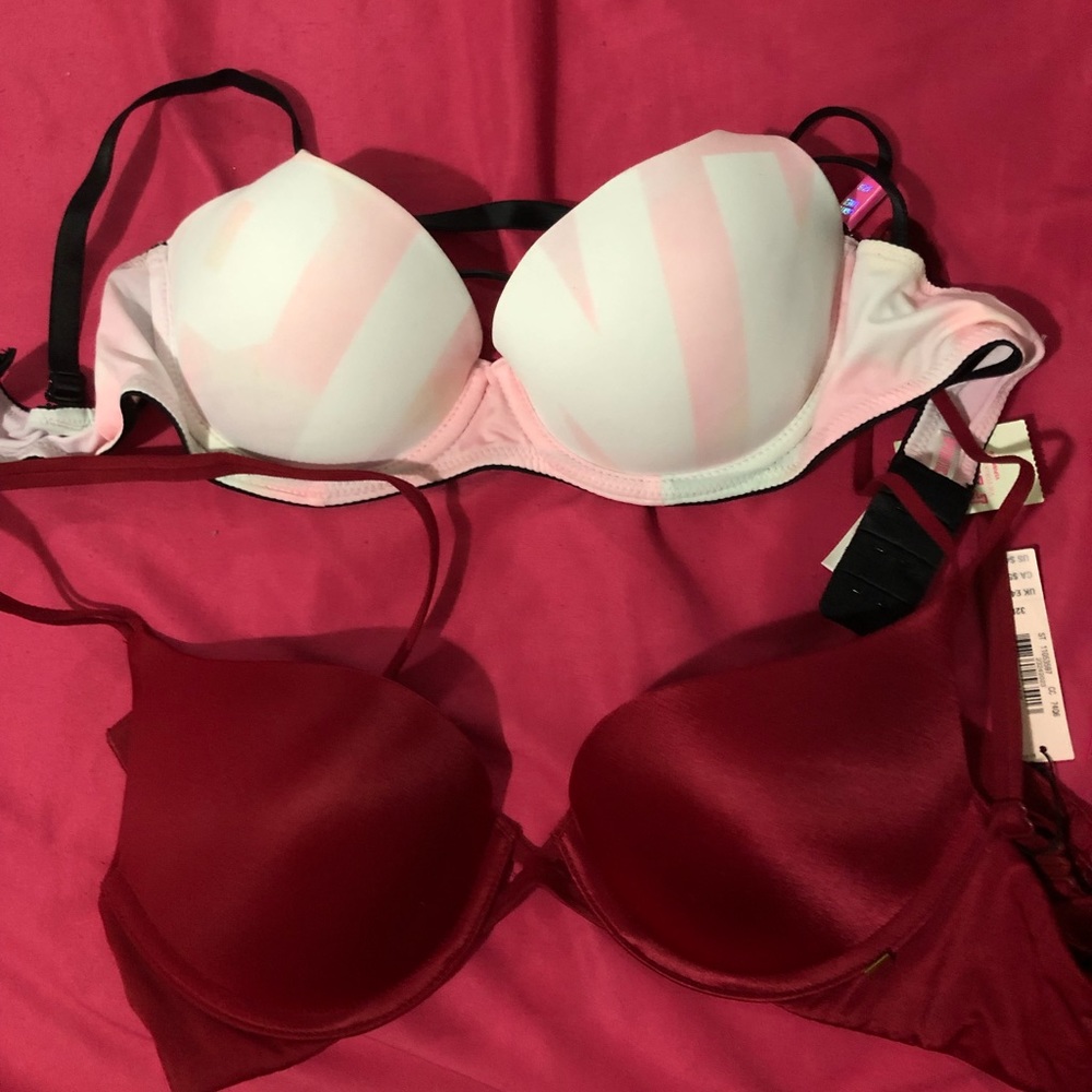 New Victoria Secret & Pink Bras bundle 32B